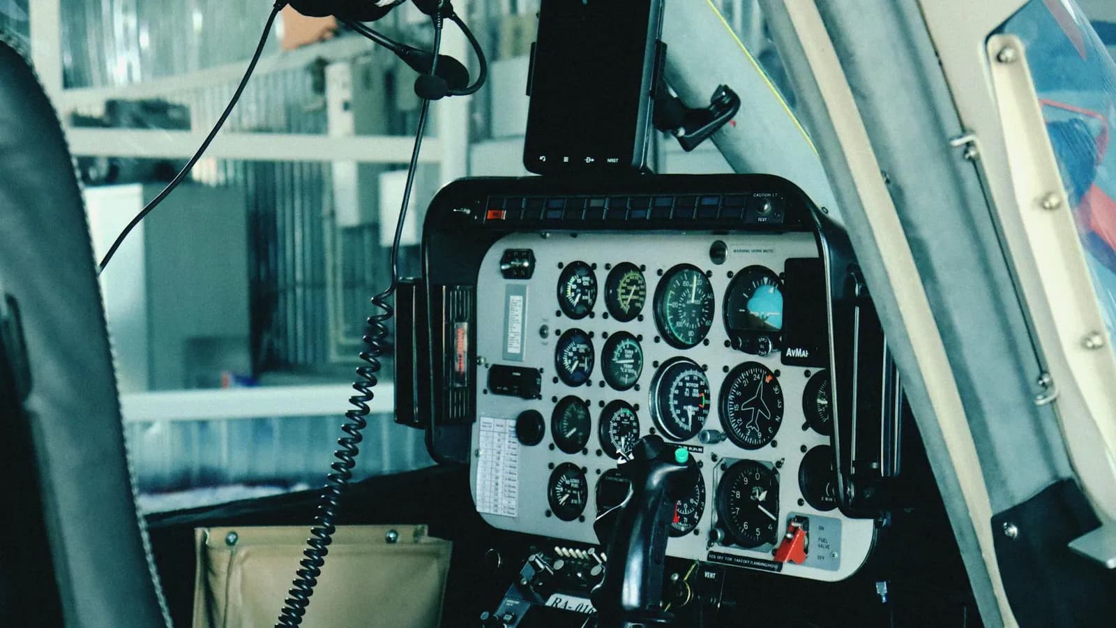 Helikopter cockpit